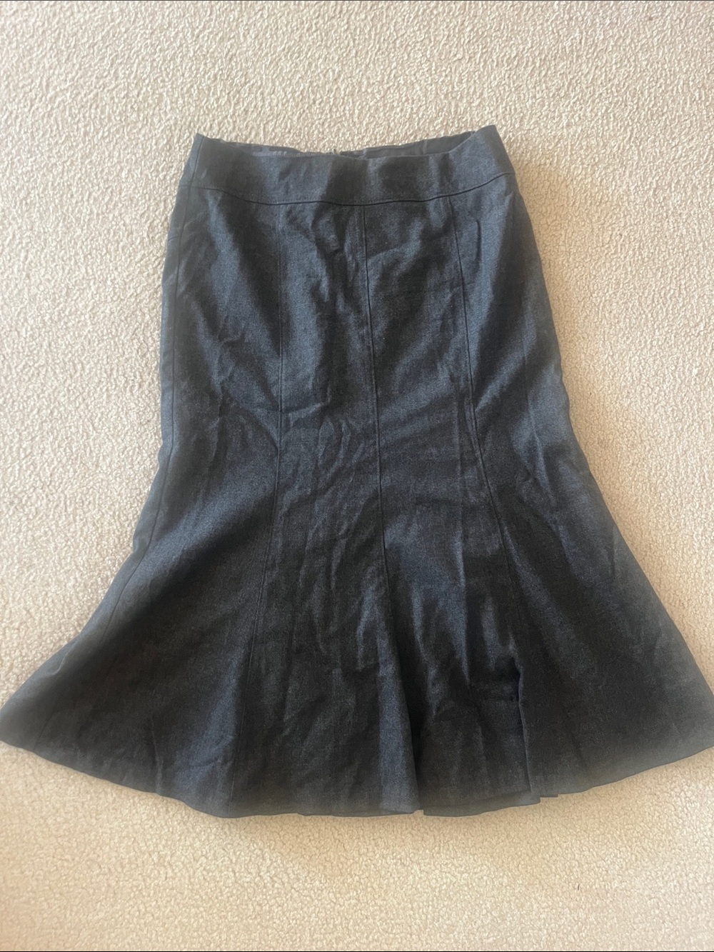 Ann Taylor Black A-Line Flared Skirt